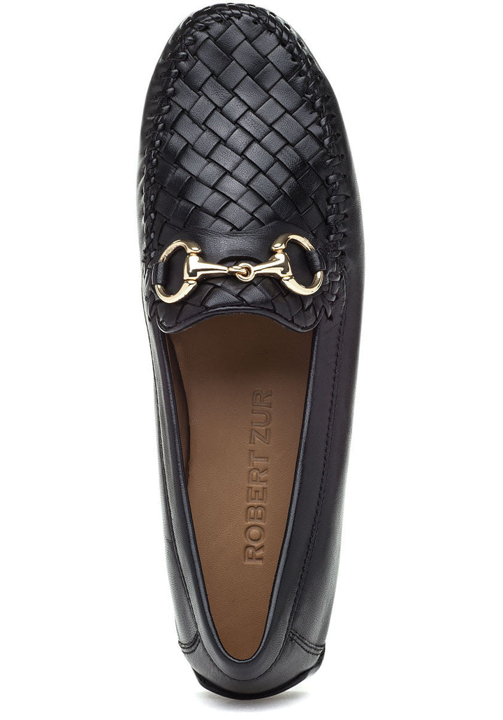 ROBERT ZUR PERLATA BLACK DRIVING MOC SHOES | Shop now at Main &amp; Taylor Shoes!
