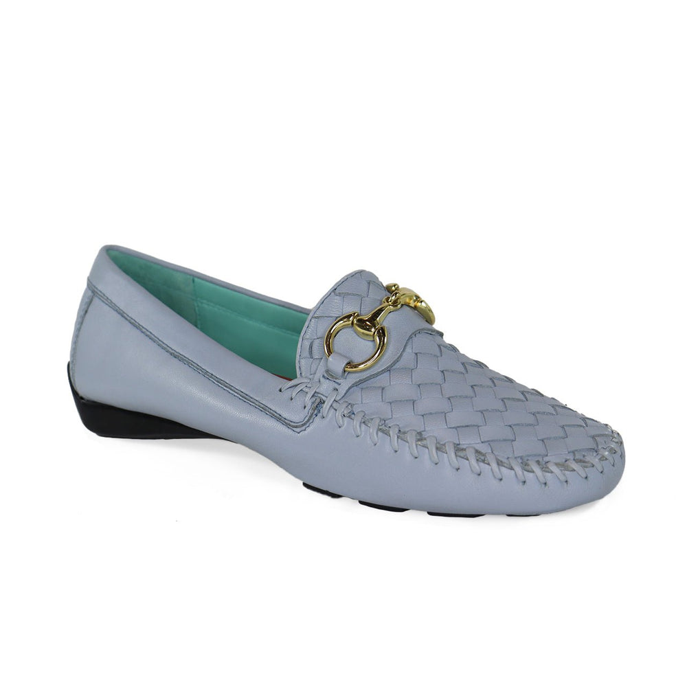 ROBERT ZUR PERLATA POWDER BLUE DRIVING MOC SHOES | Shop now at Main & Taylor Shoes!