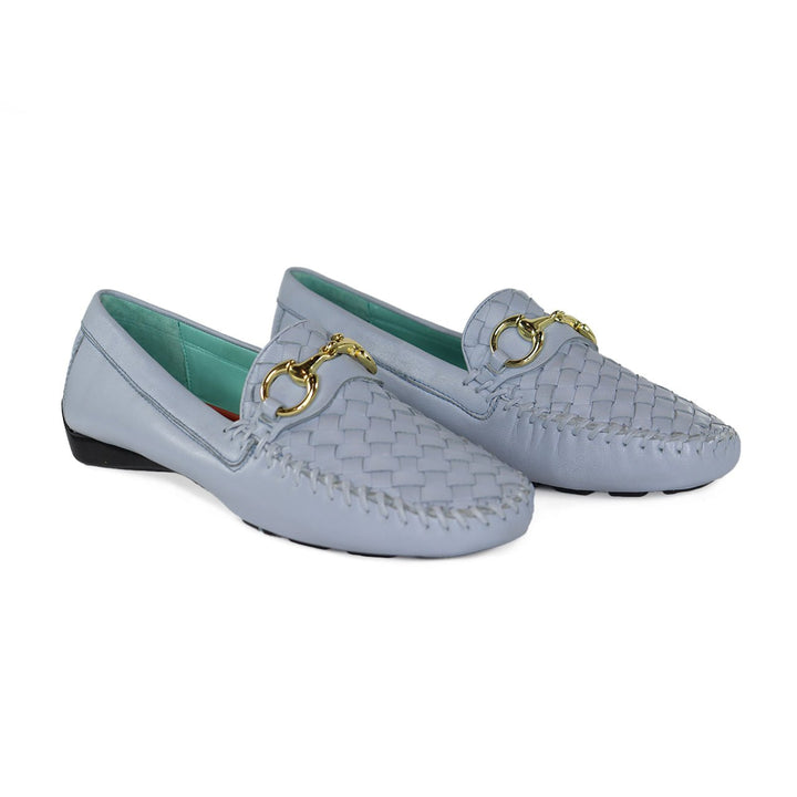 ROBERT ZUR PERLATA POWDER BLUE DRIVING MOC SHOES | Shop now at Main &amp; Taylor Shoes!