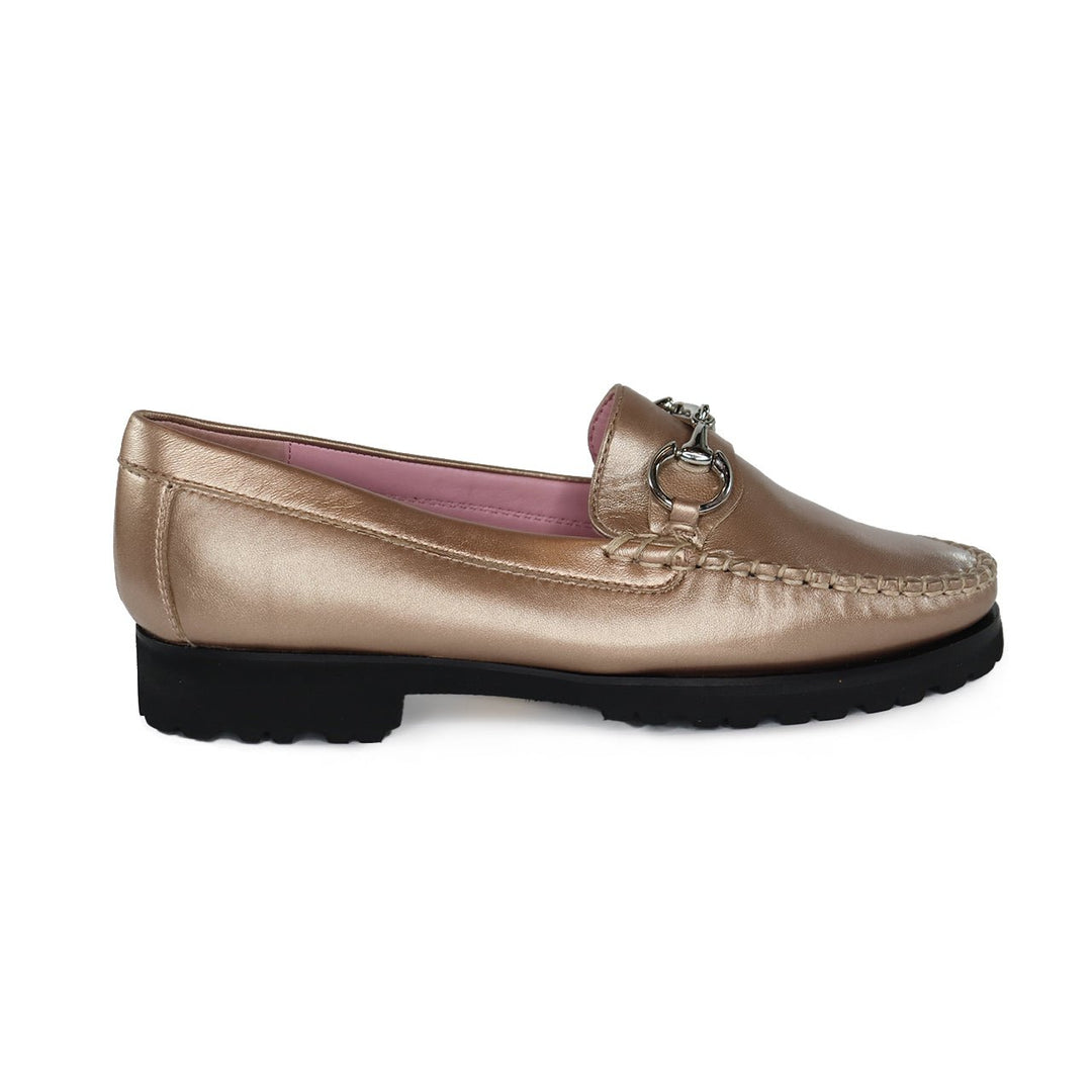 ROBERT ZUR SOHO ROSE GOLD LOAFER SHOES | Shop now at Main &amp; Taylor Shoes!