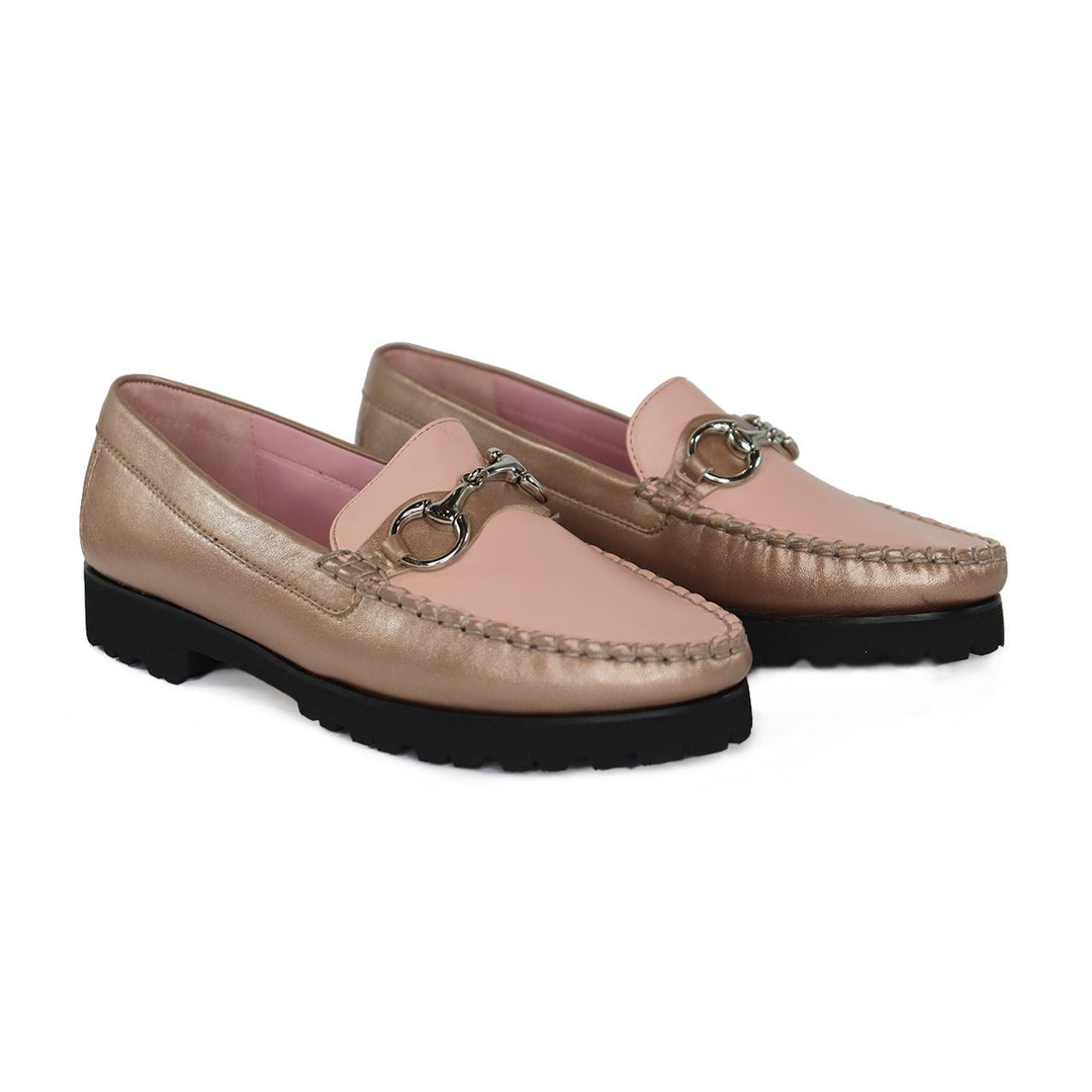 ROBERT ZUR SOHO ROSE GOLD/PINK LOAFER Shoe Main & Taylor Shoes