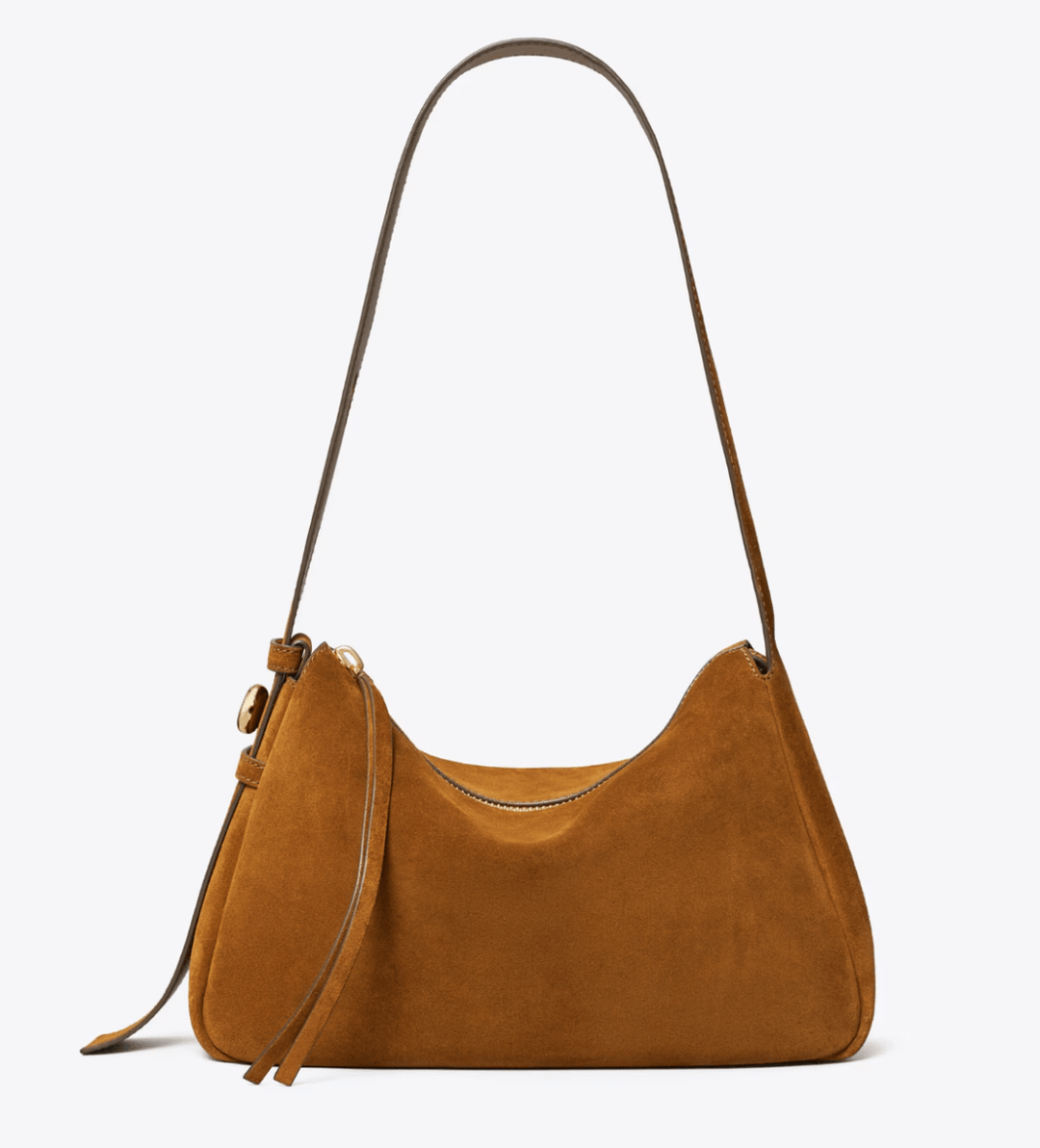 TORY BURCH HANDBAGS ROMY SHOULDER BAG PARK BENCH SUEDE HANDBAGS | Shop now at Main &amp; Taylor Shoes!
