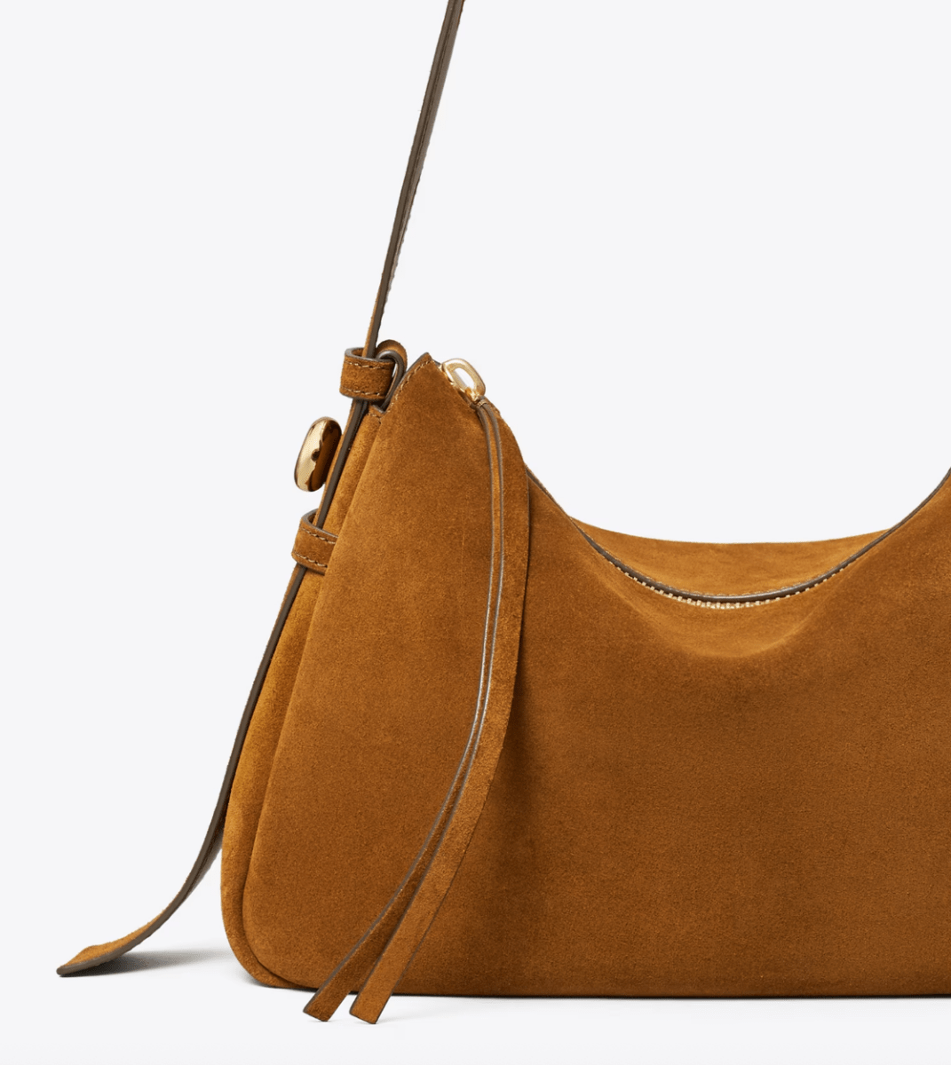 TORY BURCH HANDBAGS ROMY SHOULDER BAG PARK BENCH SUEDE HANDBAGS | Shop now at Main &amp; Taylor Shoes!