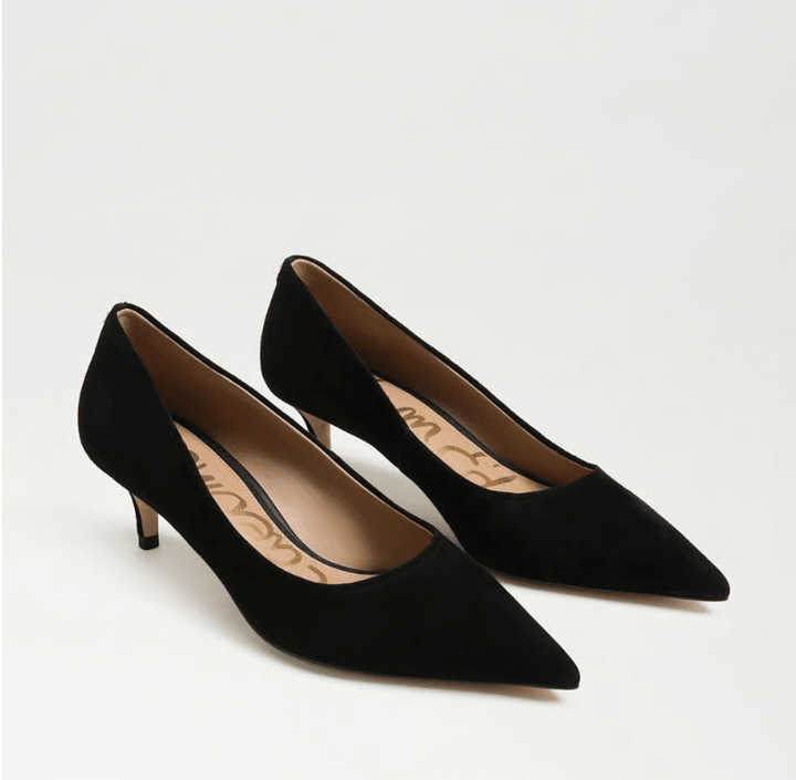 Sam Edelman SUMMER BLACK SUEDE HEEL Shoes | Shop now at Main &amp; Taylor Shoes!