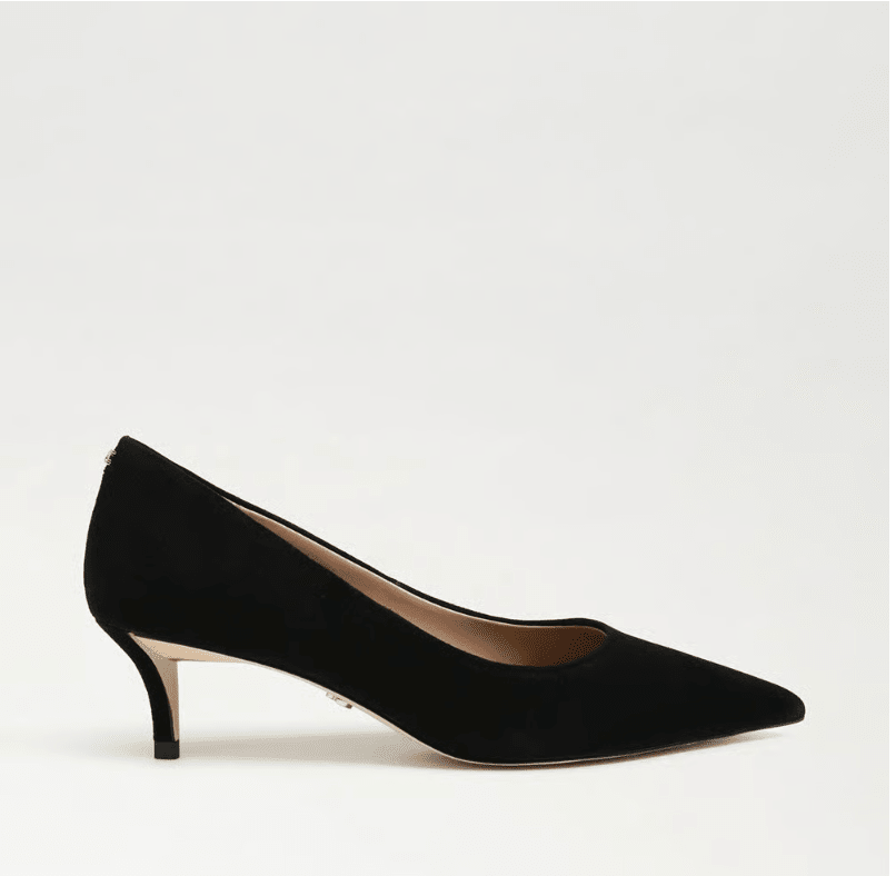 Sam Edelman SUMMER BLACK SUEDE HEEL Shoes | Shop now at Main & Taylor Shoes!