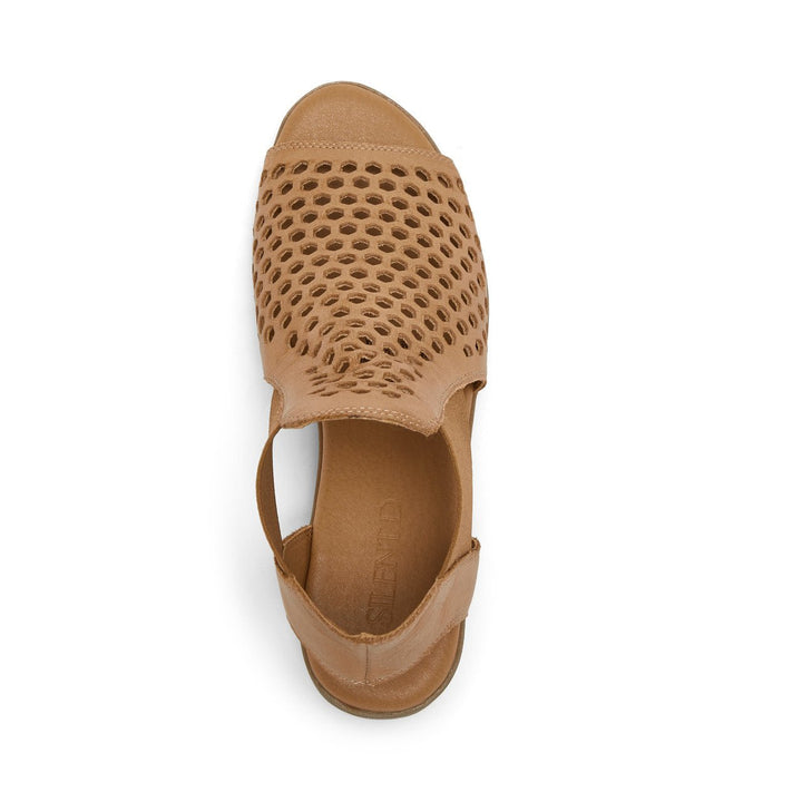Silent D ODEYA DARK TAN WEDGE Shoes | Shop now at Main &amp; Taylor Shoes!