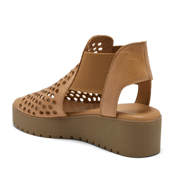 Silent D ODEYA DARK TAN WEDGE Shoes | Shop now at Main &amp; Taylor Shoes!
