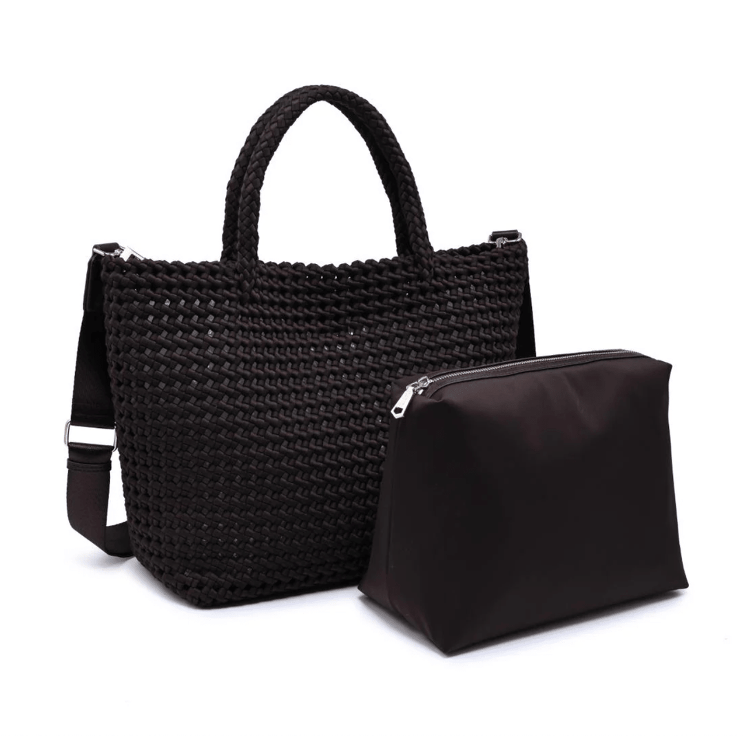 Sol and Seline AMBROSIA MEDIUM CHOCOLATE TOTE HANDBAGS | Shop now at Main &amp; Taylor Shoes!