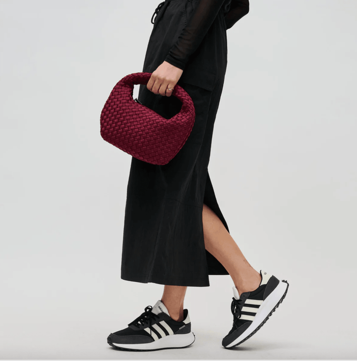 Sol and Seline DARE TO DREAM WINE SMALL CLUTCH Handbags | Shop now at Main &amp; Taylor Shoes!