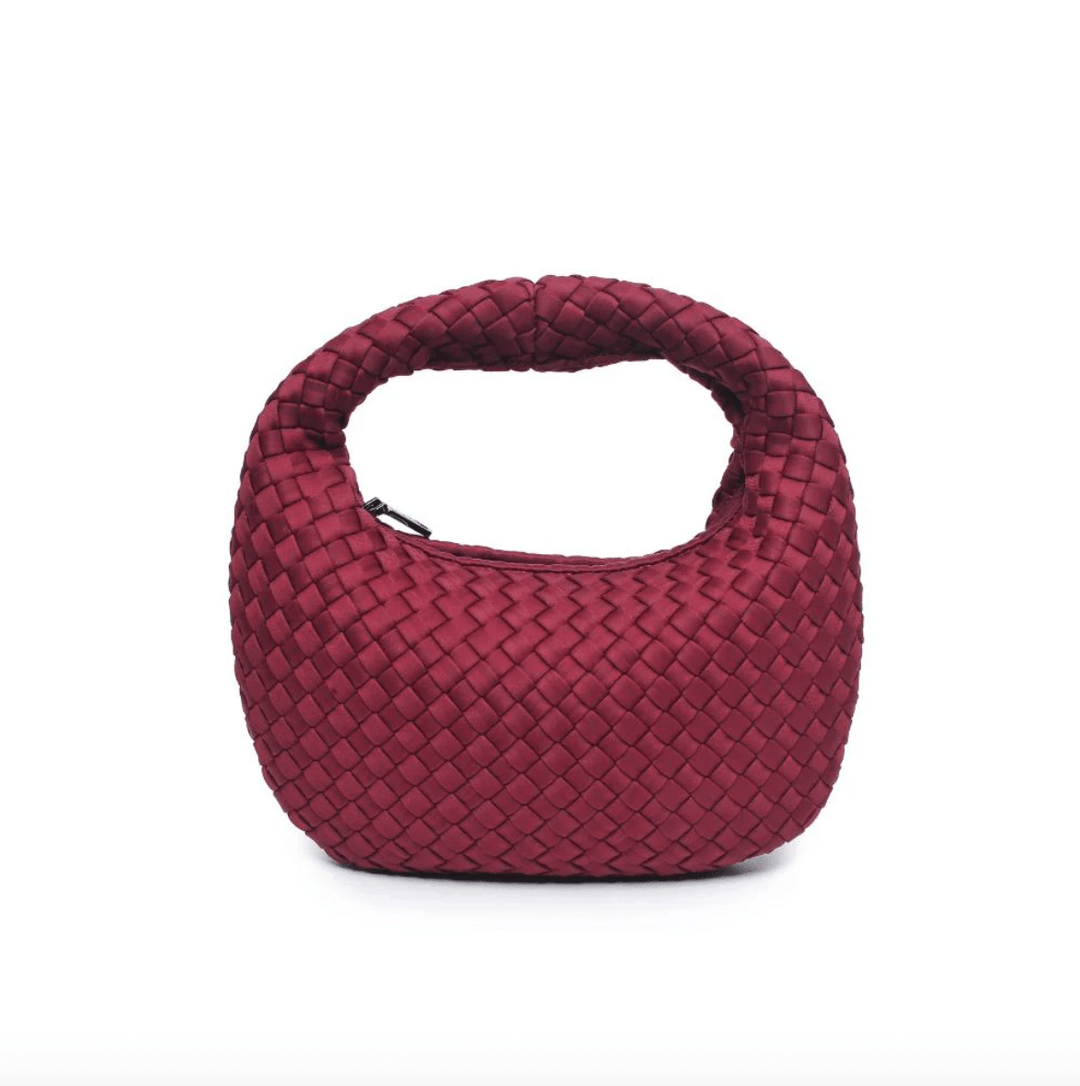 Sol and Seline DARE TO DREAM WINE SMALL CLUTCH Handbags | Shop now at Main &amp; Taylor Shoes!