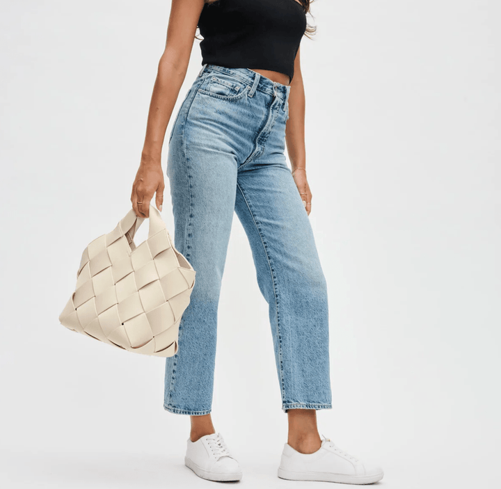 Sol and Seline RESILIENCE WOVEN CREAM TOTE HANDBAGS | Shop now at Main &amp; Taylor Shoes!