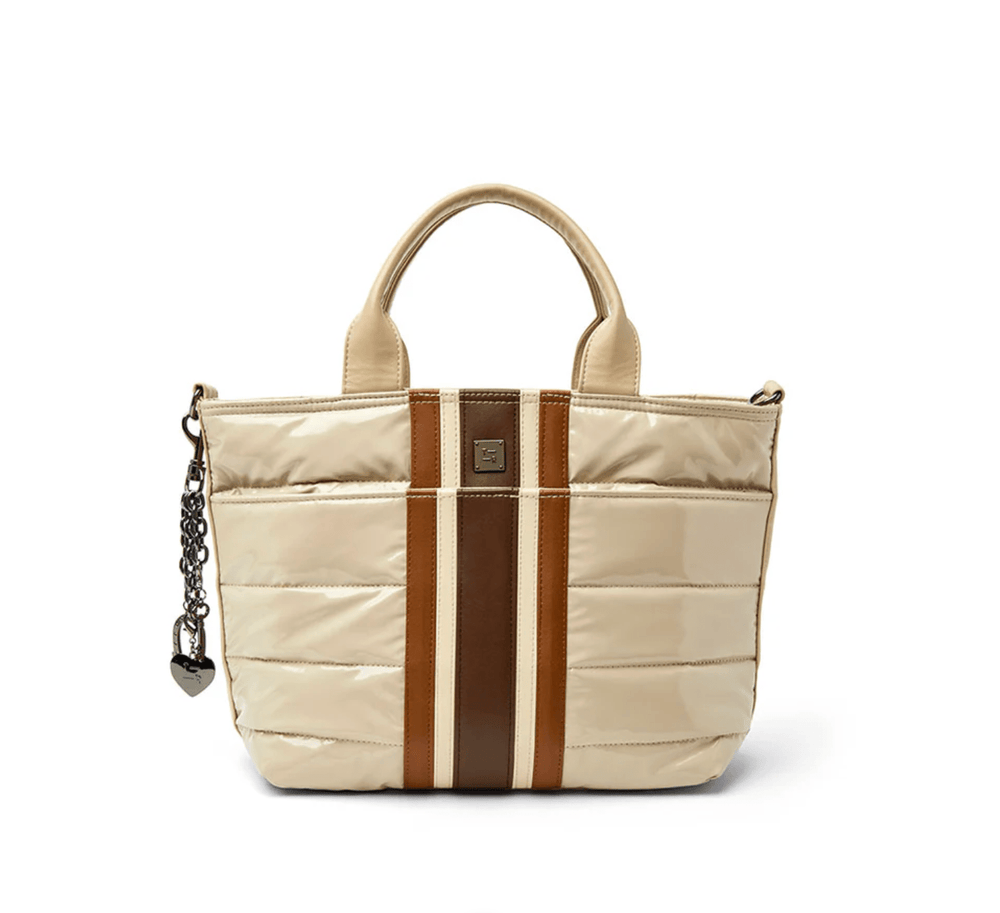Think Roylin GETAWAY BLONDE PATENT TOTE Handbags | Shop now at Main & Taylor Shoes!