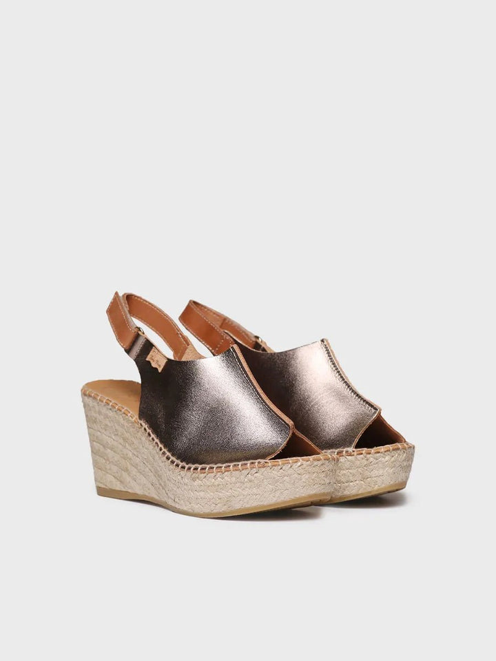 TONI PONS LUGANO BRONZE WEDGE SHOES | Shop now at Main &amp; Taylor Shoes!