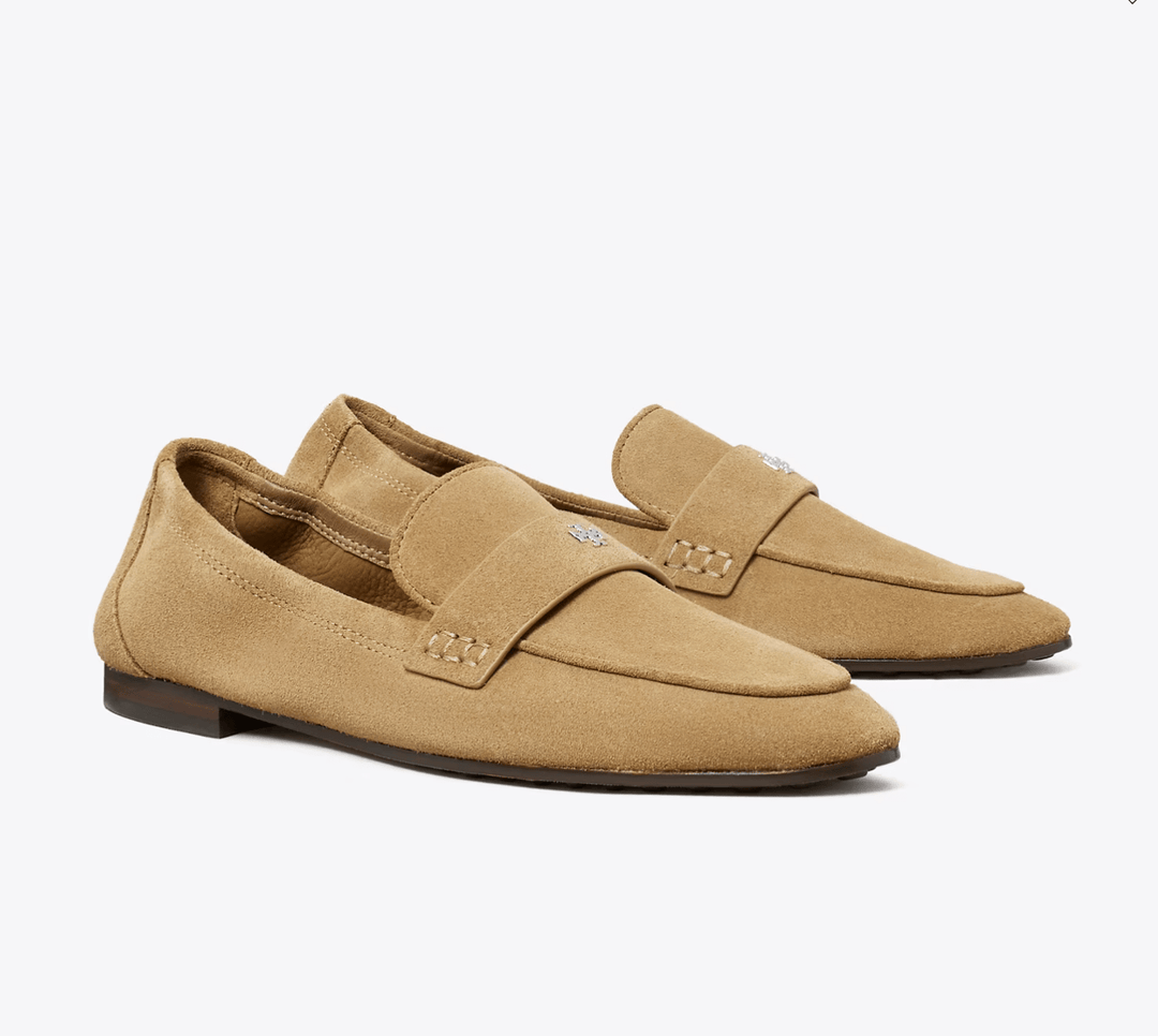 Tory Burch BALLET LOAFER RIVER ROCK SUEDE Shoes | Shop now at Main &amp; Taylor Shoes!