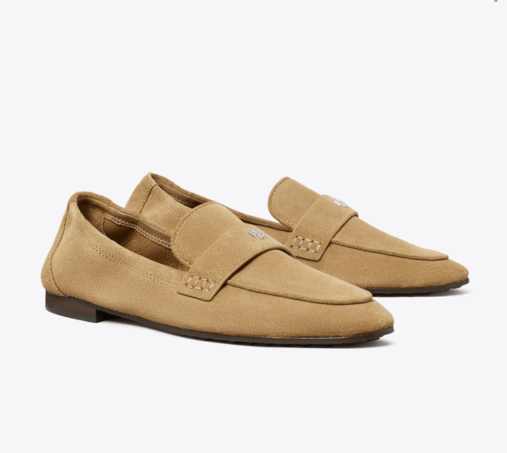 Tory Burch BALLET LOAFER RIVER ROCK SUEDE Shoes | Shop now at Main &amp; Taylor Shoes!
