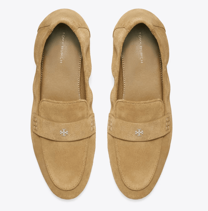Tory Burch BALLET LOAFER RIVER ROCK SUEDE Shoes | Shop now at Main &amp; Taylor Shoes!