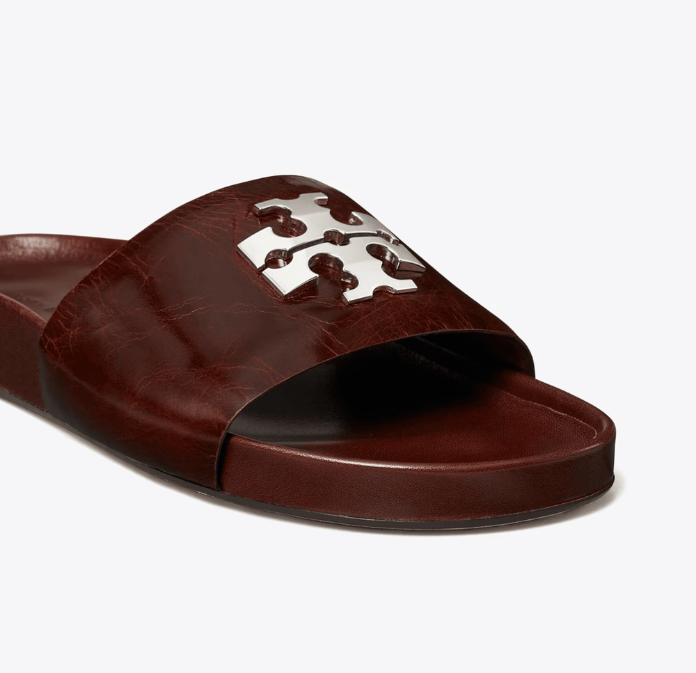 Tory Burch Charlie Sport Slide Papaya Seed Shoes | Shop now at Main & Taylor Shoes!