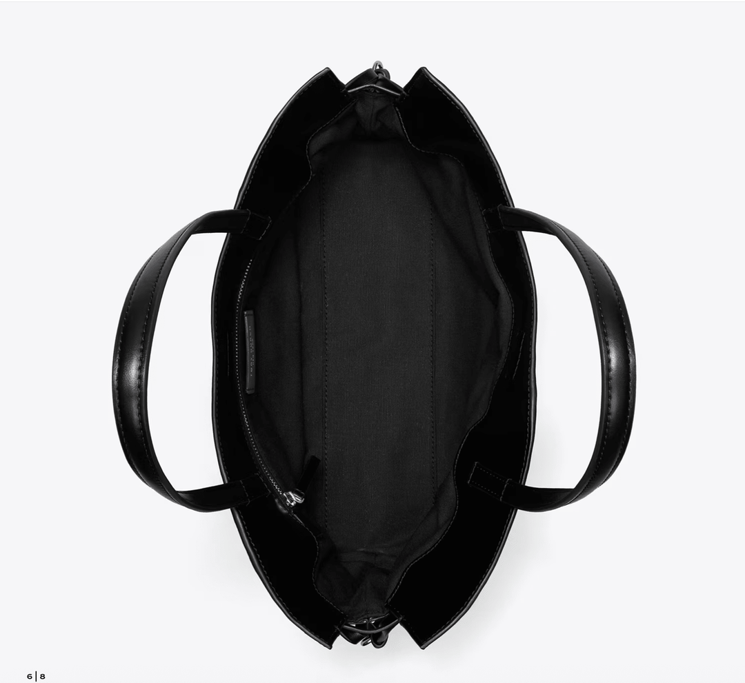 Tory Burch Handbag ELLA RECYCLED DRAWSTRING TOTE SMALL BLACK Handbags | Shop now at Main &amp; Taylor Shoes!