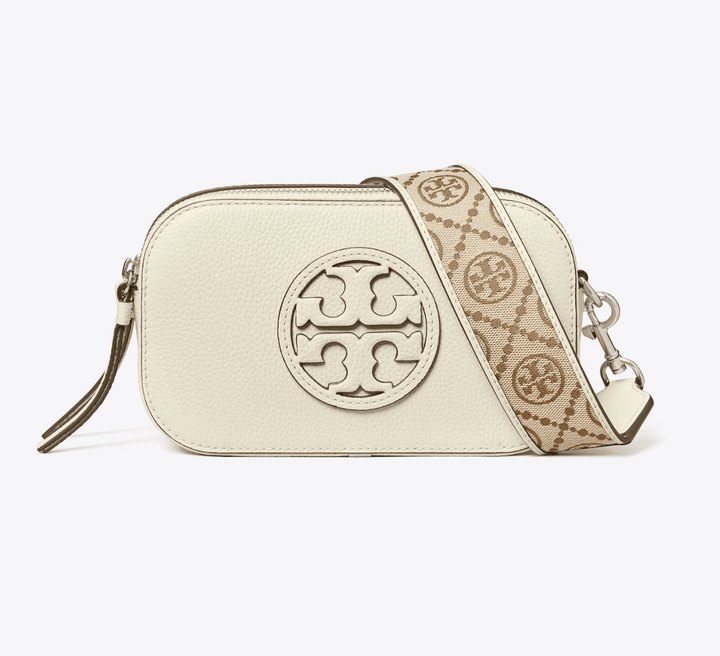 TORY BURCH HANDBAGS MILLER MINI CROSSBODY NEW IVORY HANDBAGS | Shop now at Main &amp; Taylor Shoes!