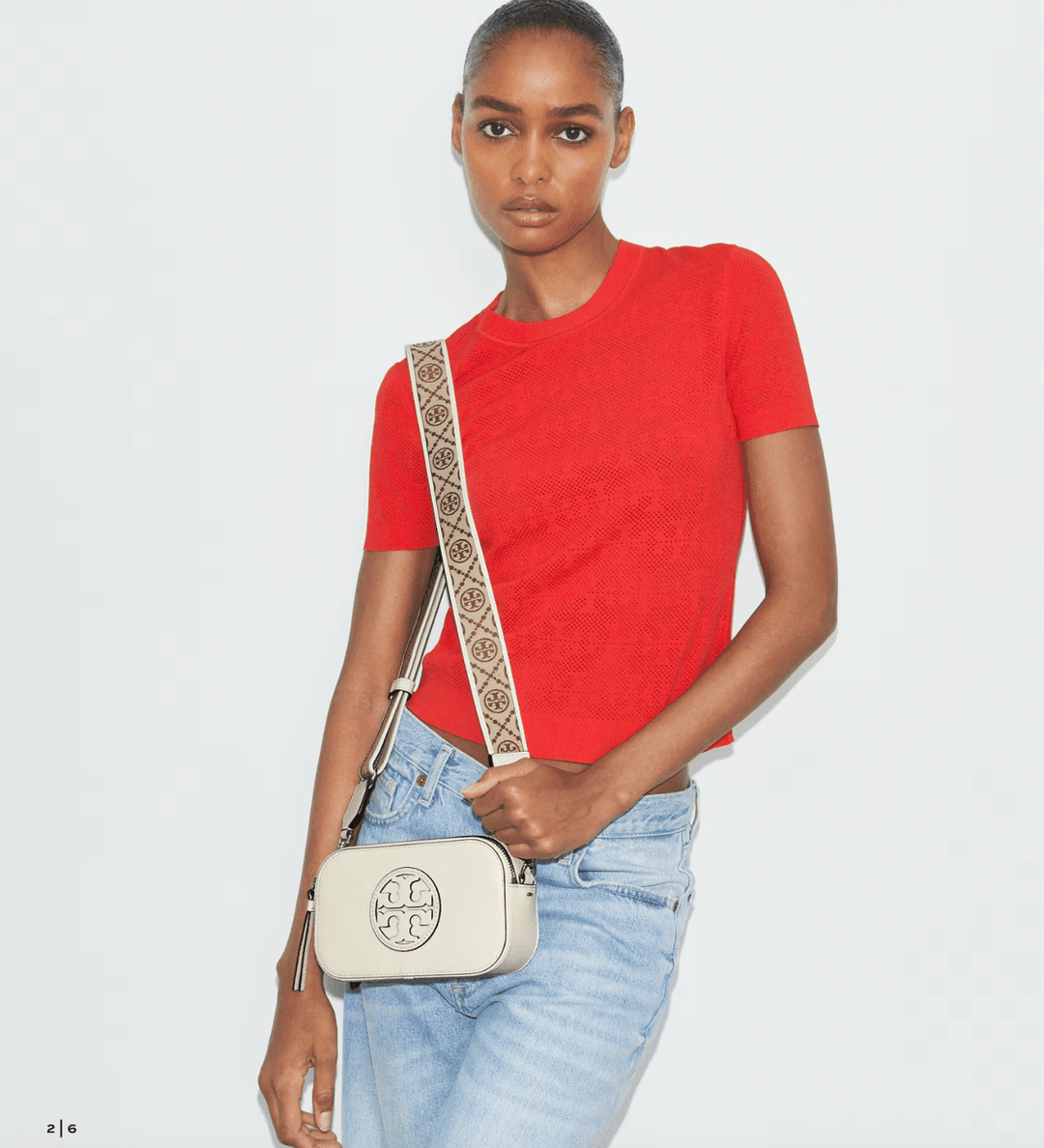 TORY BURCH HANDBAGS MILLER MINI CROSSBODY NEW IVORY HANDBAGS | Shop now at Main & Taylor Shoes!