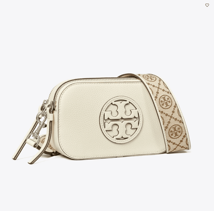 TORY BURCH HANDBAGS MILLER MINI CROSSBODY NEW IVORY HANDBAGS | Shop now at Main &amp; Taylor Shoes!