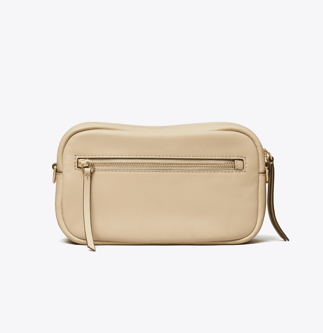 TORY BURCH HANDBAGS MILLER SOFT MINI CROSSBODY LIGHT STONE HANDBAGS | Shop now at Main &amp; Taylor Shoes!