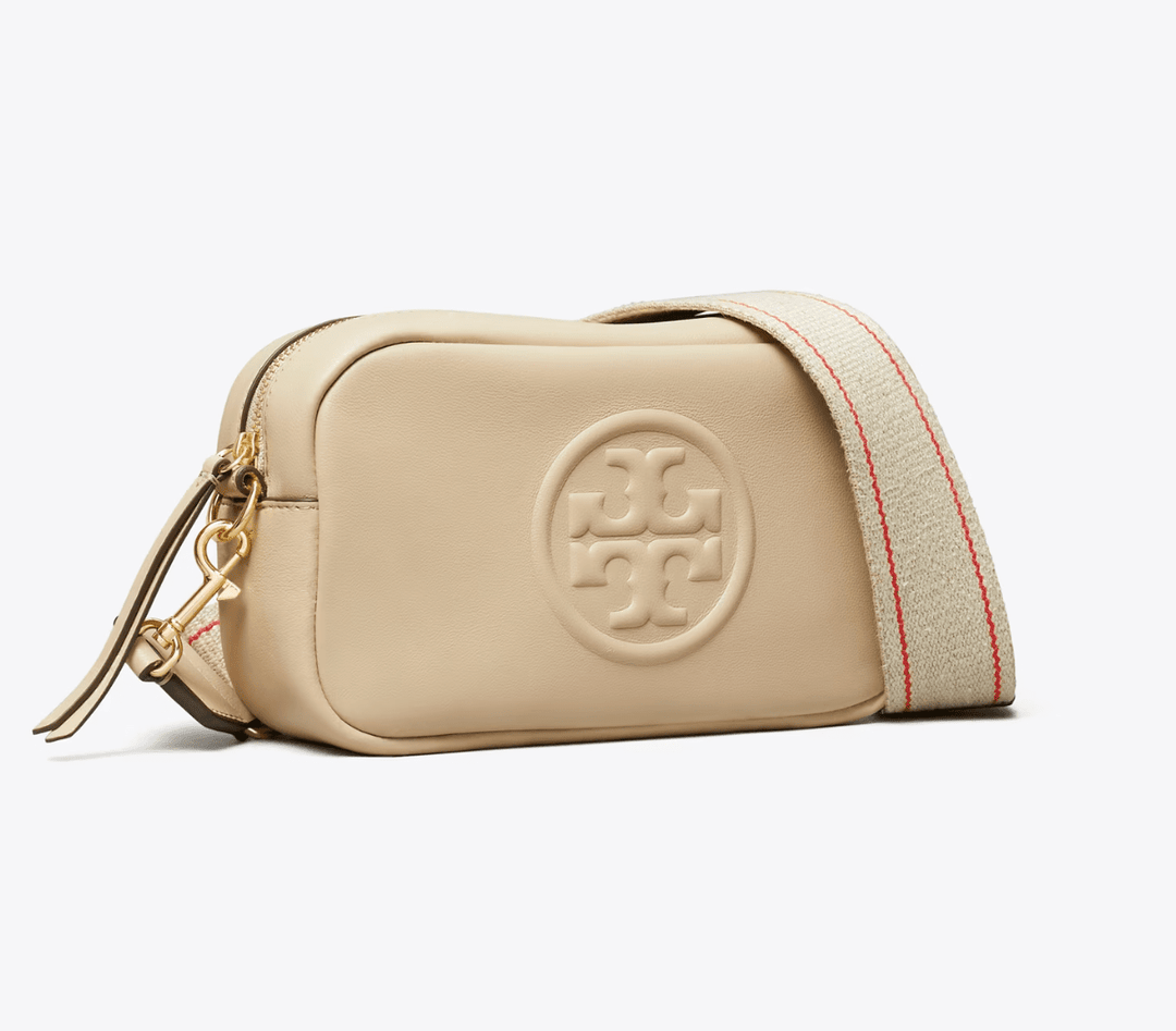 TORY BURCH HANDBAGS MILLER SOFT MINI CROSSBODY LIGHT STONE Shoe