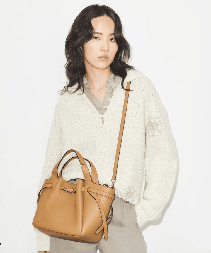 TORY BURCH HANDBAGS ROMY SMALL TOTE TIRAMASU HANDBAGS | Shop now at Main &amp; Taylor Shoes!