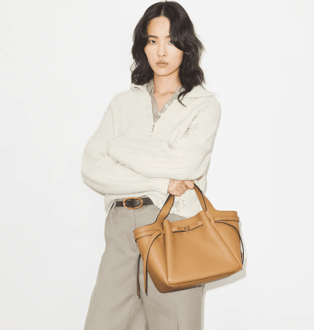 TORY BURCH HANDBAGS ROMY SMALL TOTE TIRAMASU HANDBAGS | Shop now at Main & Taylor Shoes!