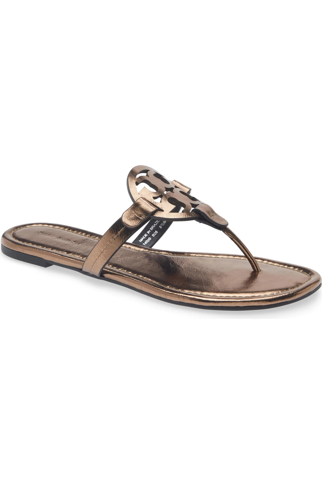 Tory Burch MILLER CLASSIC COPPER FREEZE SANDAL Shoes | Shop now at Main & Taylor Shoes!