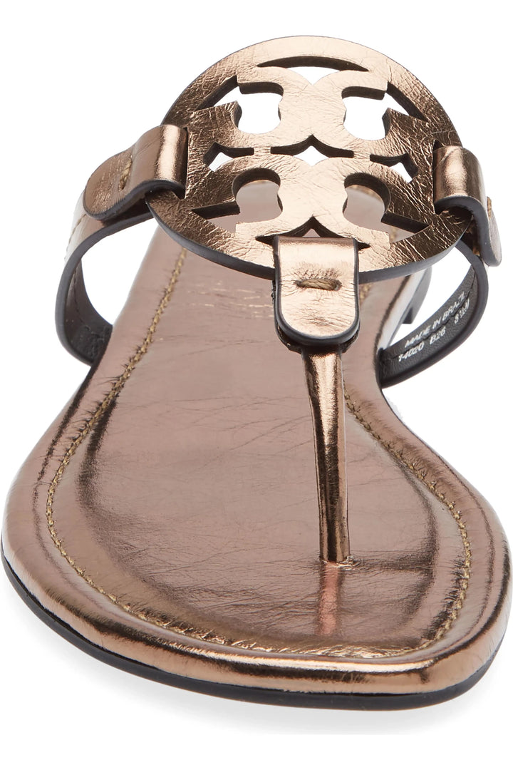 Tory Burch MILLER CLASSIC COPPER FREEZE SANDAL Shoes | Shop now at Main &amp; Taylor Shoes!