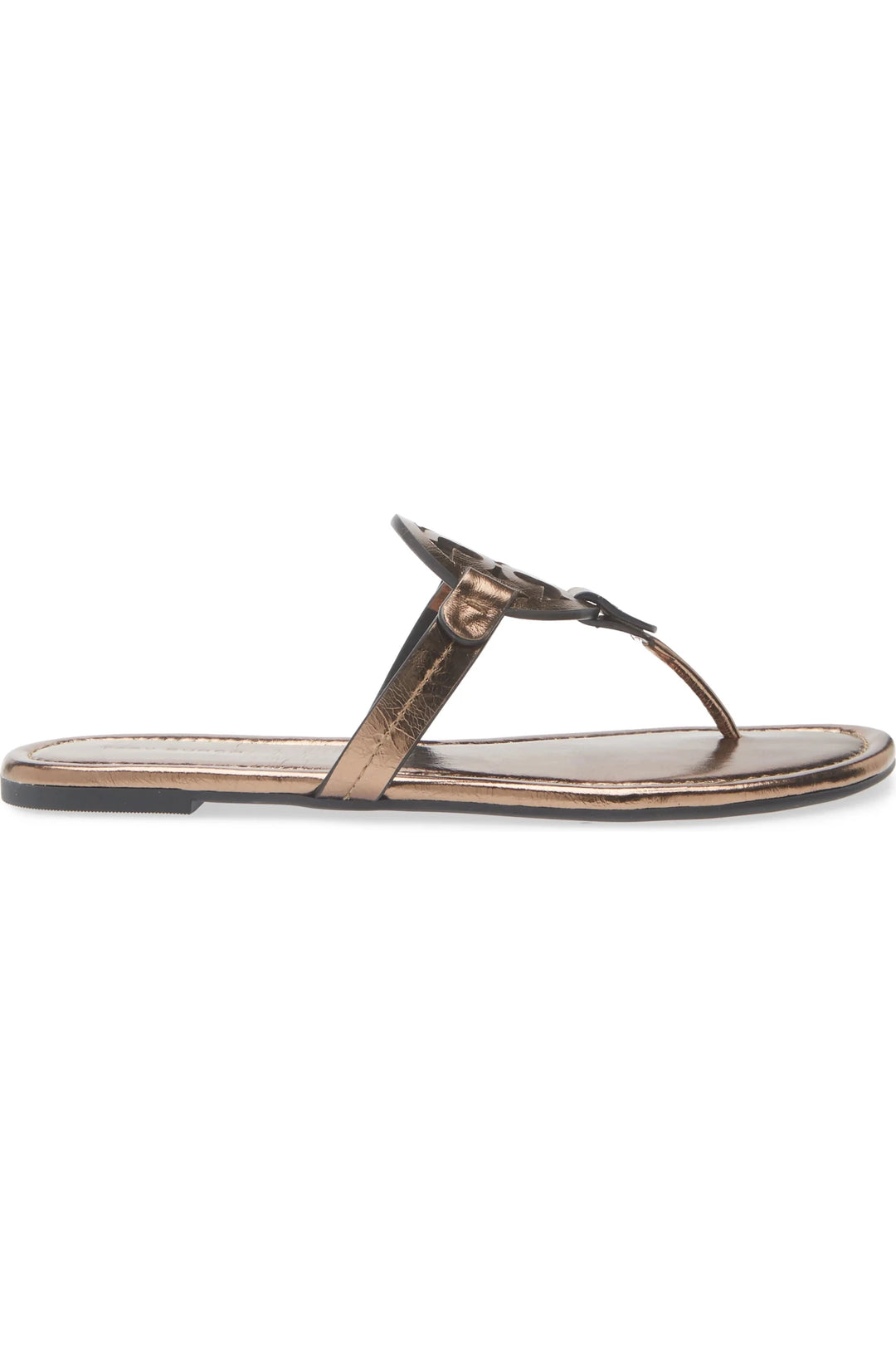 Tory Burch MILLER CLASSIC COPPER FREEZE SANDAL Shoes | Shop now at Main &amp; Taylor Shoes!