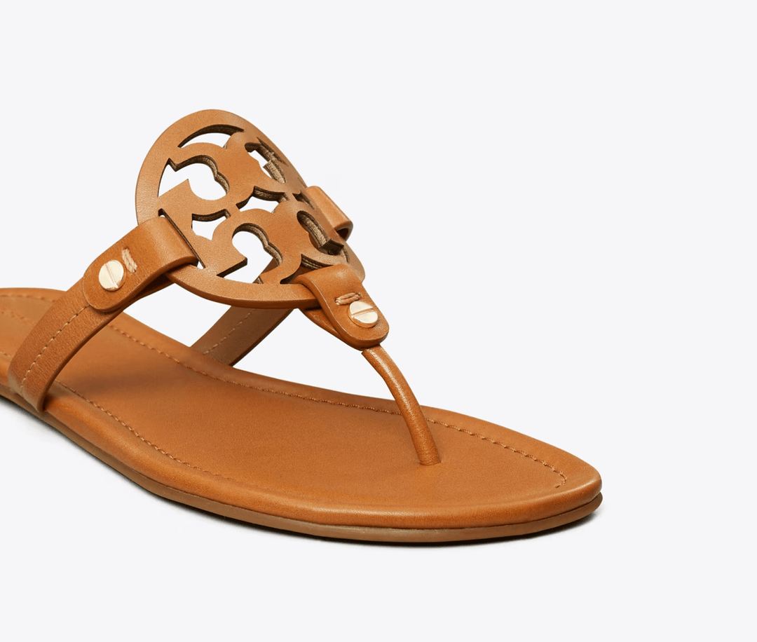 Tory Burch MILLER CLASSIC SANDAL VINTAGE VACHETTA Shoes | Shop now at Main &amp; Taylor Shoes!