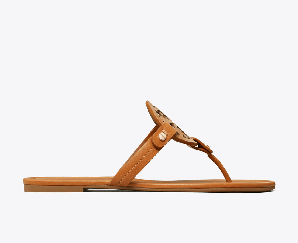 Tory Burch MILLER CLASSIC SANDAL VINTAGE VACHETTA Shoes | Shop now at Main & Taylor Shoes!