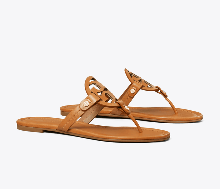 Tory Burch MILLER CLASSIC SANDAL VINTAGE VACHETTA Shoes | Shop now at Main &amp; Taylor Shoes!