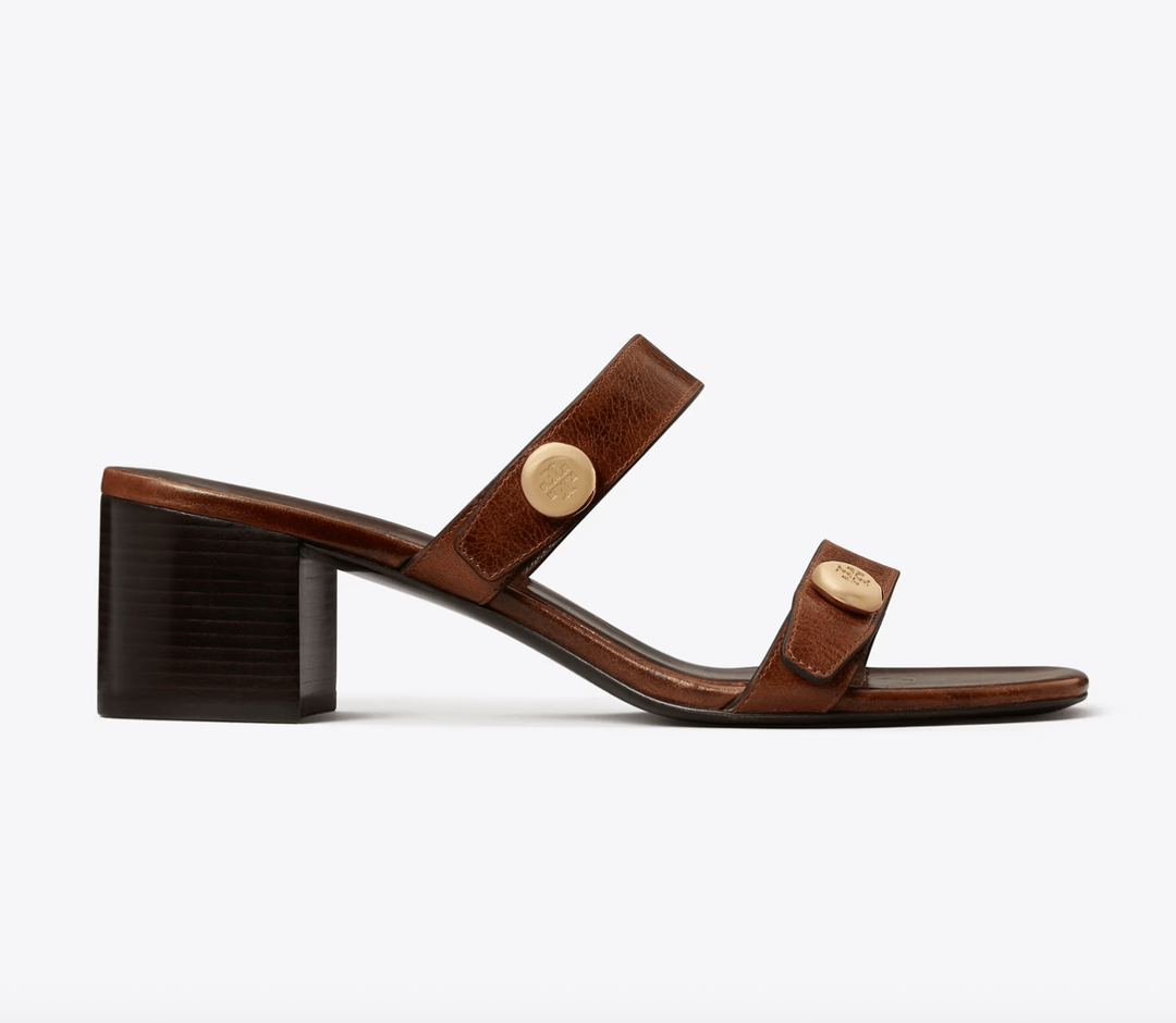 Tory Burch ROMY CITY SANDALS MILK CHOCOLATE Shoes | Shop now at Main &amp; Taylor Shoes!