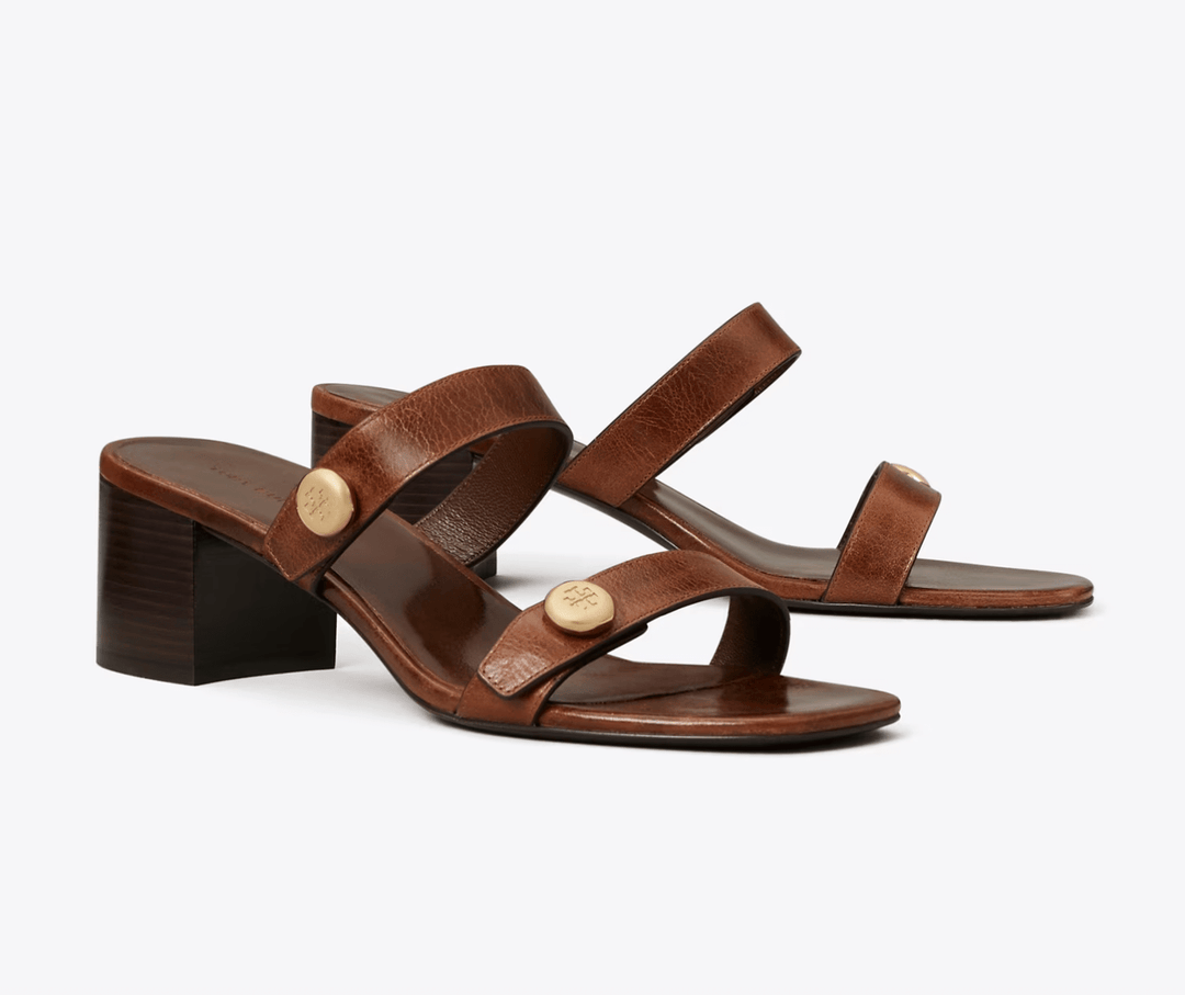 Tory Burch ROMY CITY SANDALS MILK CHOCOLATE Shoes | Shop now at Main & Taylor Shoes!