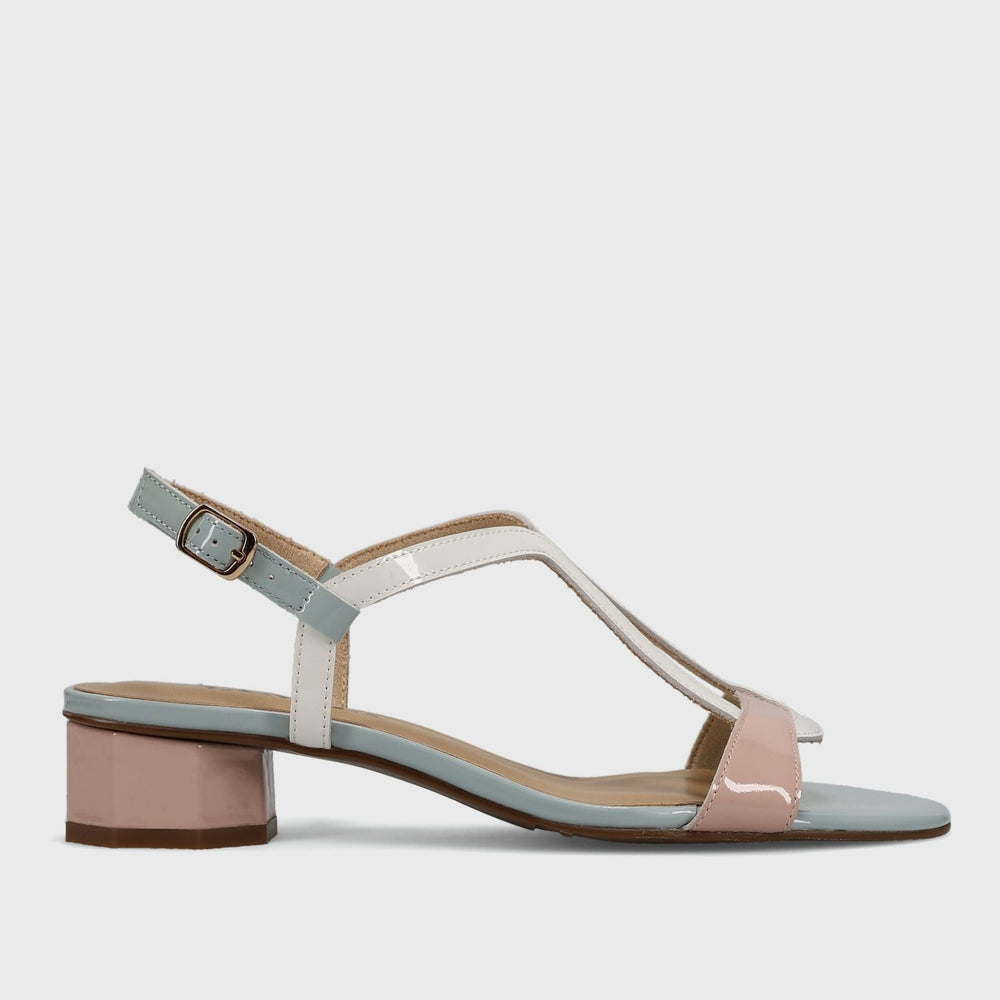 VANELI HOLLIS PINK PATENT COMBO SANDAL SHOES | Shop now at Main & Taylor Shoes!