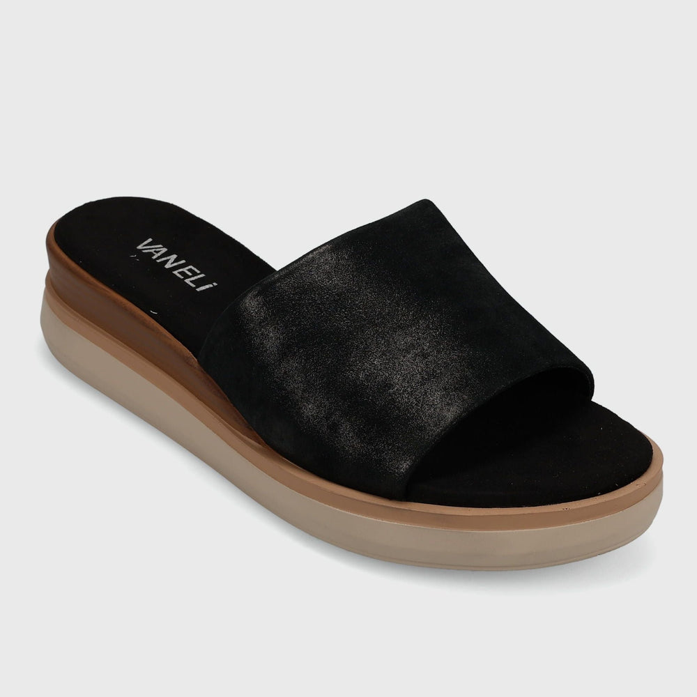 VANELI HONNA BLACK SLIDE SHOES | Shop now at Main & Taylor Shoes!