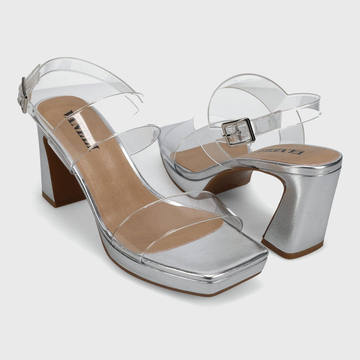 VANELI MAIDA CLEAR VINYL HEEL SHOES | Shop now at Main &amp; Taylor Shoes!