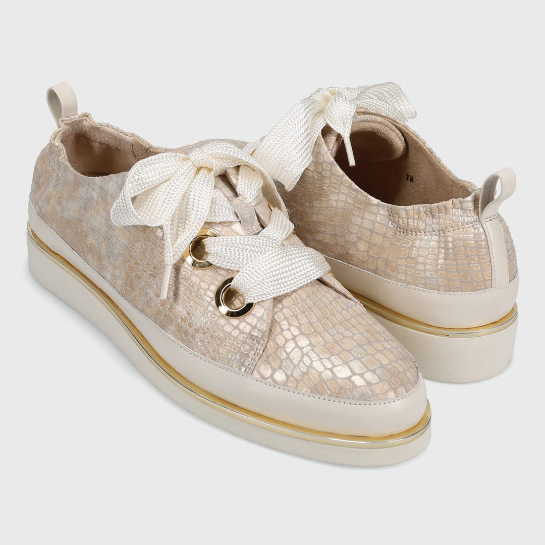 VANELI QUENDA CHAMPAGNE SNEAKER SHOES | Shop now at Main & Taylor Shoes!