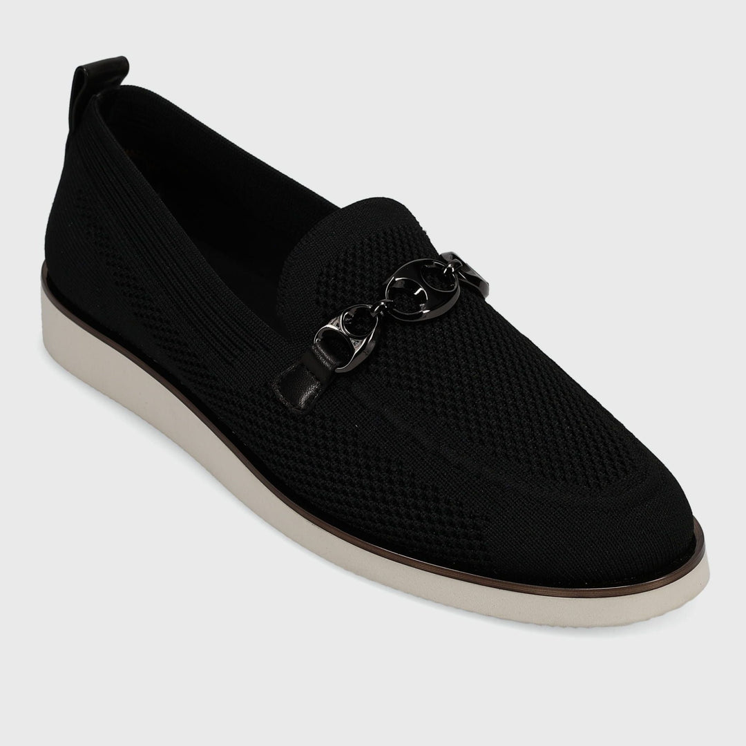 VANELI QUINCE BLACK KNIT SLIP - ON SHOES | Shop now at Main & Taylor Shoes!