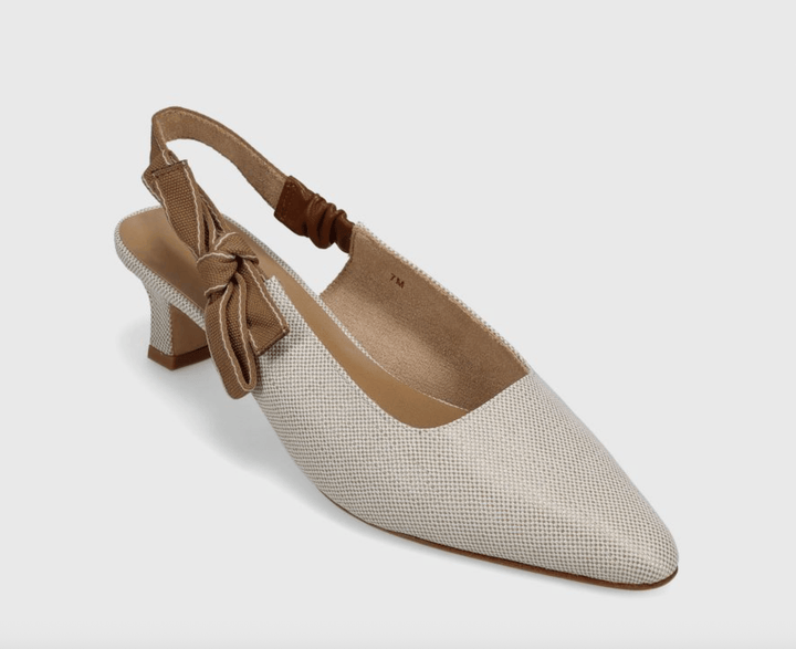 VANELI THISBE IVORY LINO SLINGBACK Shoes | Shop now at Main &amp; Taylor Shoes!