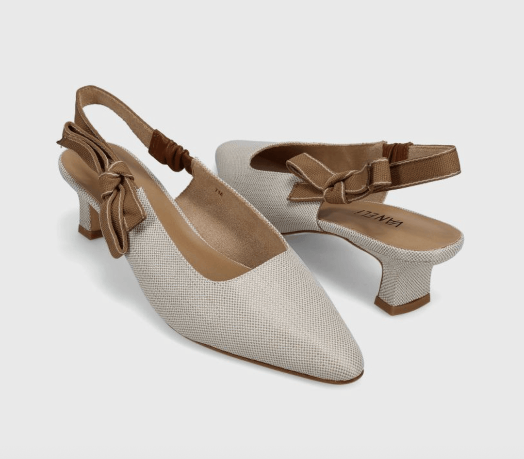 VANELI THISBE IVORY LINO SLINGBACK Shoes | Shop now at Main & Taylor Shoes!