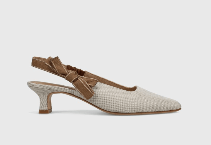 VANELI THISBE IVORY LINO SLINGBACK Shoes | Shop now at Main &amp; Taylor Shoes!