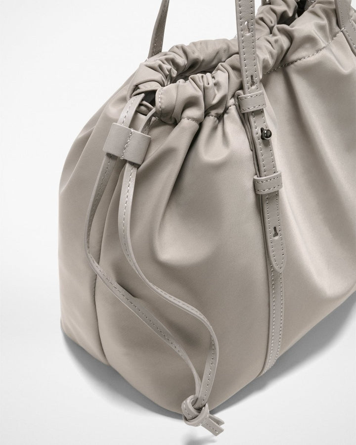 MZ Wallace WAVERLY SMALL TOTE SABLE PEARL HANDBAGS | Shop now at Main &amp; Taylor Shoes!
