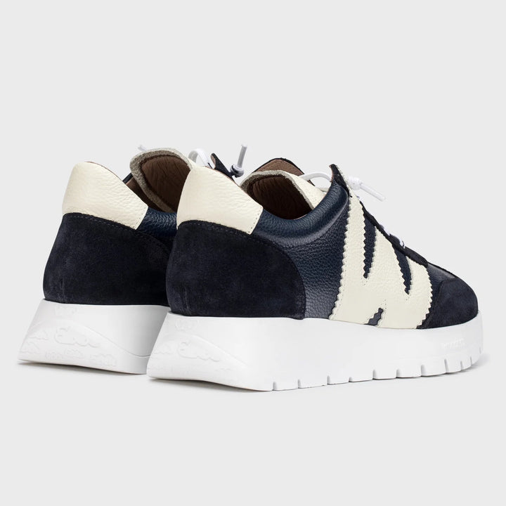 Wonders A-2476 BLACK/MILK SNEAKER Shoes | Shop now at Main &amp; Taylor Shoes!