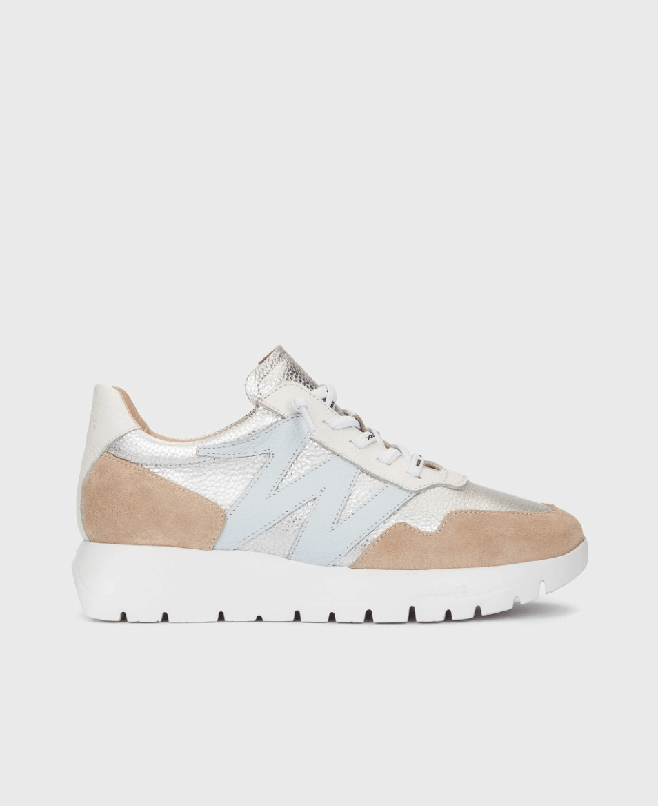 WONDERS A24101 PLATA/AURA SNEAKER SHOES | Shop now at Main & Taylor Shoes!