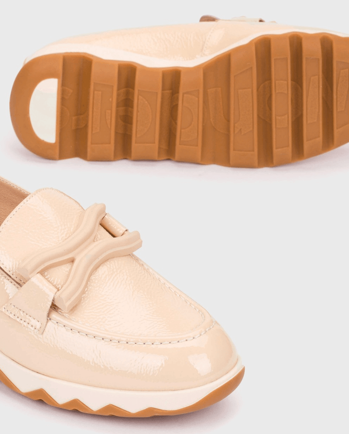 WONDERS C - 7620 BEIGE PATENT LOAFER Shoes | Shop now at Main &amp; Taylor Shoes!