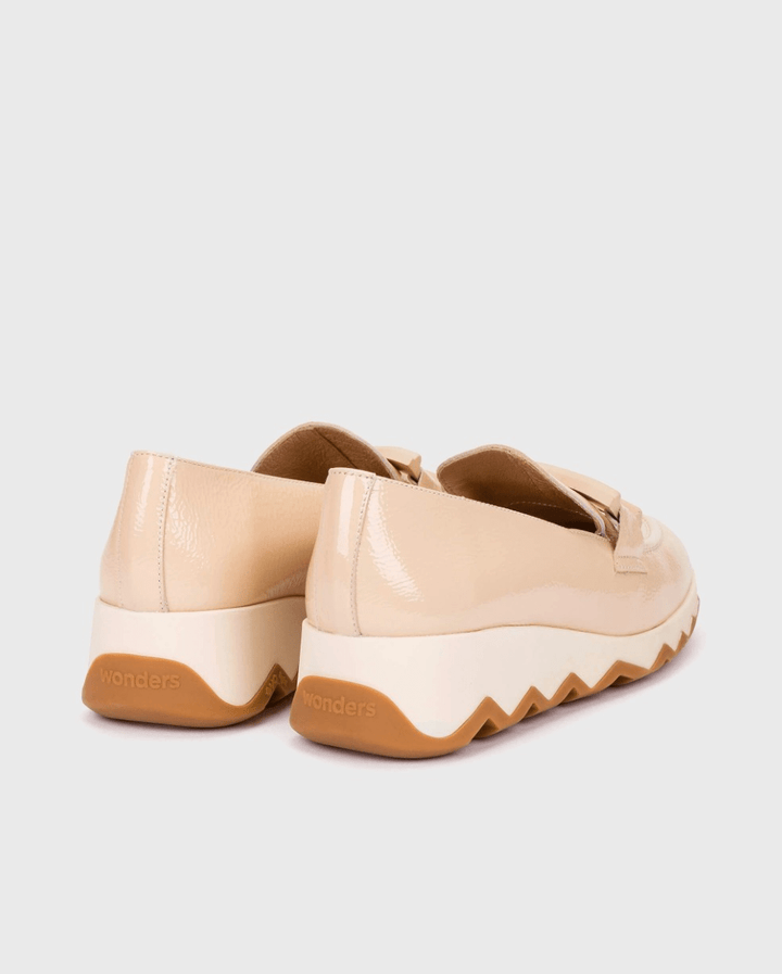 WONDERS C - 7620 BEIGE PATENT LOAFER Shoes | Shop now at Main &amp; Taylor Shoes!